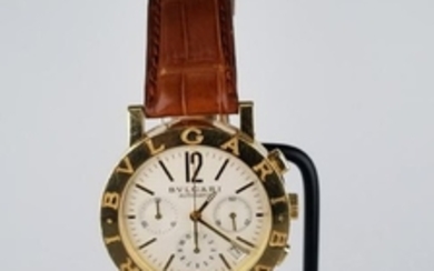18K Bvlgari 38MM Watch (BB 38 GL CH)