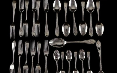 1900 Sterling Silver 26 Piece Cutlery Set by Walker &
