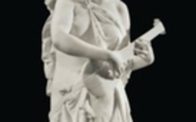 ALBERT-ERNEST CARRIER-BELLEUSE (FRENCH, 1824-1887), Beauty with a mandolin
