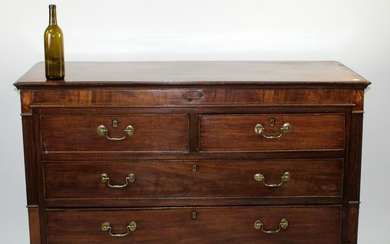 Antique English mahogany chest