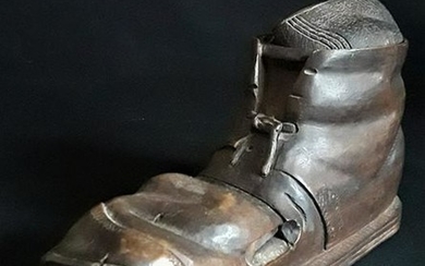 Carved Shoe With Compartments