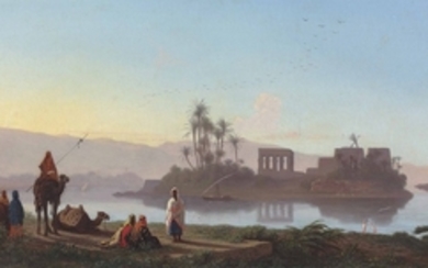 Charles-Théodore Frère (French, 1814–1888), Vue de L'Ile de Philae, Nubie