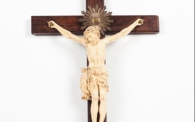 Crucified Christ Ivory sculpture Representing cru…