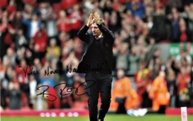 Football Brendan Rodgers 12x16 signed colour photo picture in his time as Liverpool manager. Good Condition. All signed pieces...