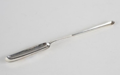 A George III silver marrow scoop, EL, London 1807