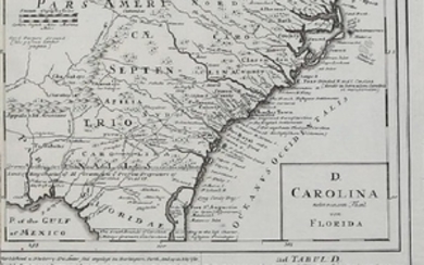 Homann Map of Carolina/Upper Florida