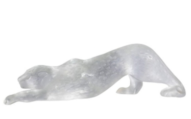 Lalique, Cristal Lalique, Zeila Panther, a frosted glass figure