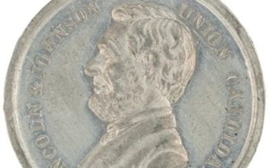 LINCOLN 1864 "FREEDOM TO ALL MEN" MEDAL.