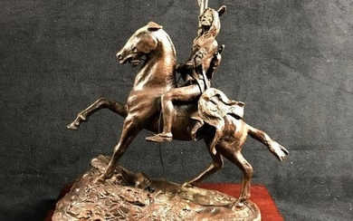 The Scalp Bronze Sculpture by Frederic Remington 1898