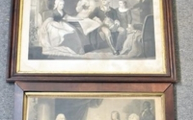 Two 19th C. George Washington Family Engravings