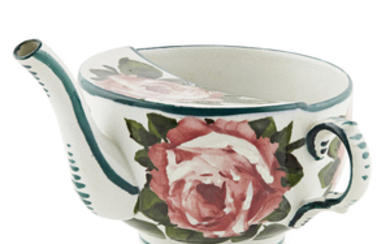 A WEMYSS WARE INVALID CUP 'CABBAGE ROSES' PATTERN, EARLY...