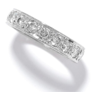 A 1.50 CARAT DIAMOND ETERNITY RING in platinum or white