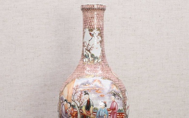 A Chinese export famille rose vase