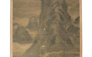 A Chinese hanging scroll from the Ming period