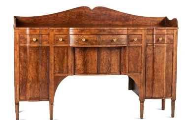A Classical Highly Figured Cherrywood Scallop-Front