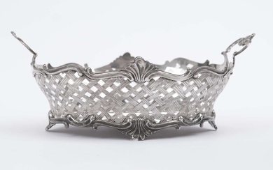 A Dutch silver basket