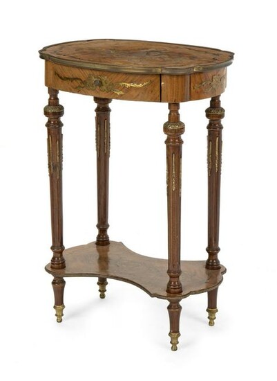 A French Louis XVI-style lamp table