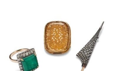 A GROUP OF ANTIQUE JEWELRY, LATE 19TH/20TH CENTURY