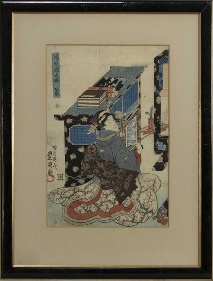A LATE 19TH/EARLY 20TH CENTURY JAPANESE WOODBLOCK PRINT