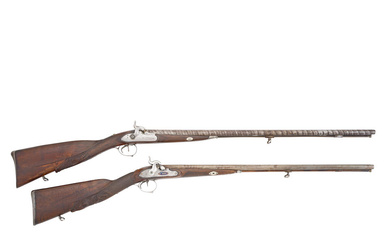 A Liege 20-Bore Percussion D.B Sporting Gun, And Another Of...