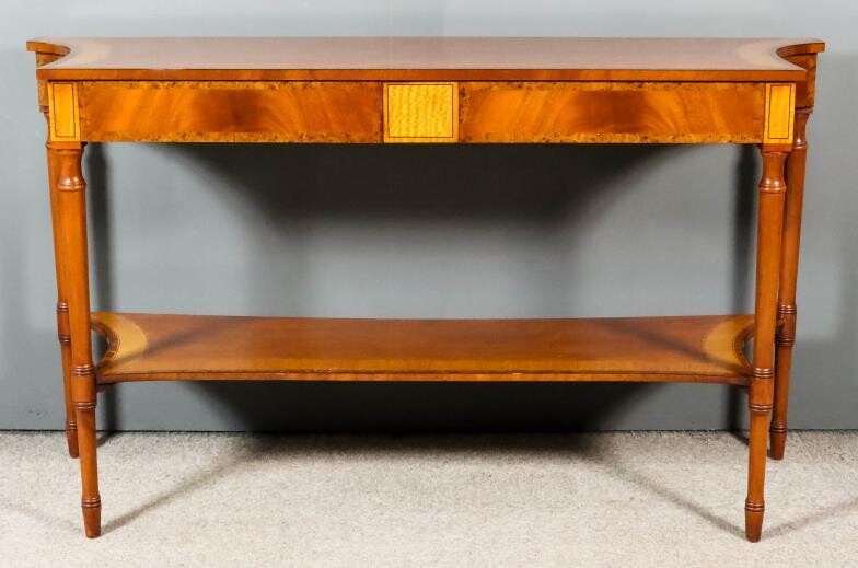 A Modern Mahogany Console Table of "Georgian" Design, the...
