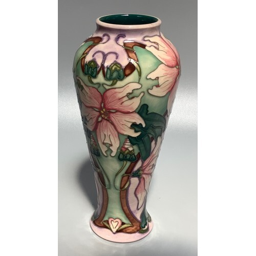 A Moorcroft pottery vase of inverted baluster form in the 'B...