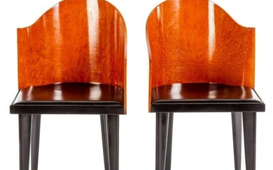 A Pair of Italian Modern Toscana Side Chairs