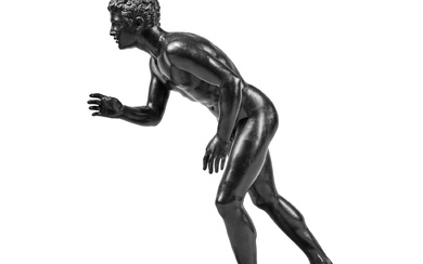 A Patinated Bronze Figure of a Male Athlete, Probably Italian, After the Antique