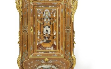 A Royal Danish bureau cabinet: most probably made by the Royal Cabinetmaker Dietrich Schäffer. C. 1750.