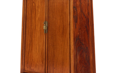 A SMALL HUANGHUALI TAPERING ROUND-CORNER CABINET, YUANJIAOGUI 17th/18th century