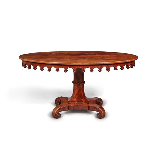A William IV Mahogany ‘Gothick’ Style Centre Table, Circa 1840