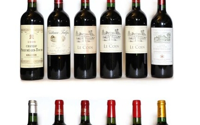 A collection of Bordeaux wines