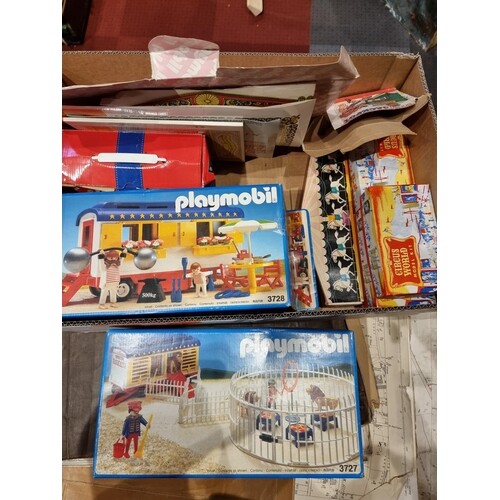 A collection of games and toys to include- Playmobil 3728,37...