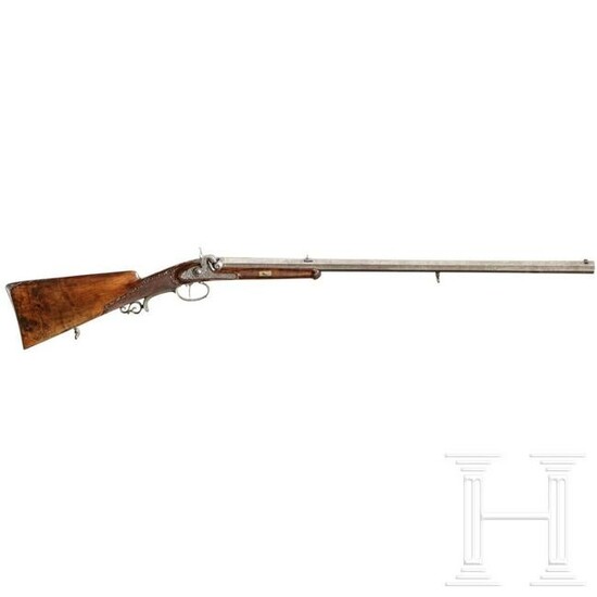A deluxe Viennese percussion rifle from a comital