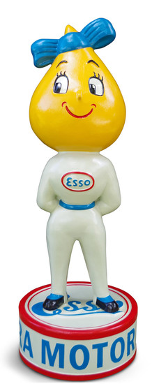 A hand-painted 'Miss Drip' standing forecourt figure