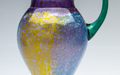A large Kjell Engman for Kosta Boda art glass jug,...