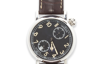 A stainless steel wristwatch, Avigation Type A-7 1935, Longines