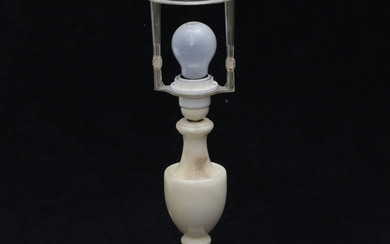 A table lamp, alabaster, Italy.