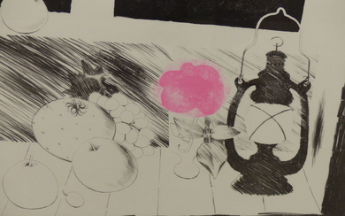 AFTER MARY FEDDEN (1915-2012) ARR, LAMPLIGHT, SIGNED IN PENCIL, COLOUR PRINT, 59.5 x 42cm.