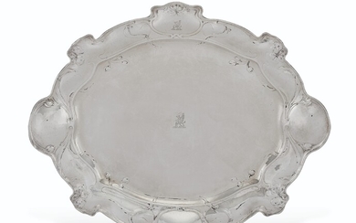 AN AMERICAN SILVER TRAY