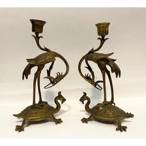 AN FINE PAIR OF FRENCH STYLE BRONZE FIGURAL CANDLESTICK HOLD...