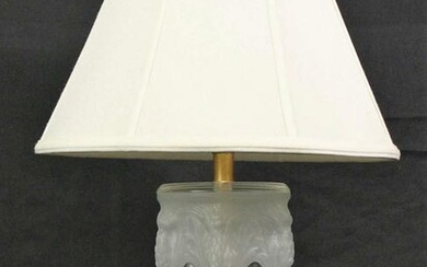 ART DECO STYLE CUT CRYSTAL LAMP