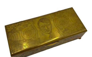 Adolf Hilter Brass Tobacco Box