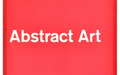 Advertising Poster Abstract Art Exhibition Red Bradford. Original vintage...