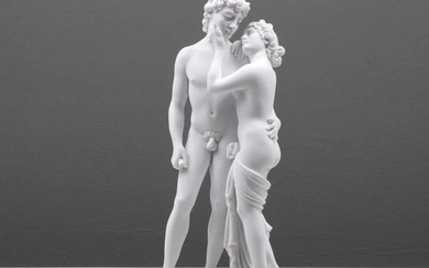 After Antoine Canova 'The Musees d'Art et d'Histoire" Figural Sculpture - (1.8lbs)