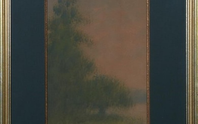 Alexander John Drysdale (American/Louisiana, 1870-1934), "Landscape with Live Oak Tree," H.- 18 5/8