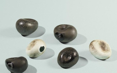 Alfredo Barbini, Sasso stones, collection of six