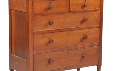American Cherry Chest of Drawers, Mid to Late 19th Century