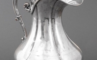 American Victorian Silver Water Pitcher, 19th C.