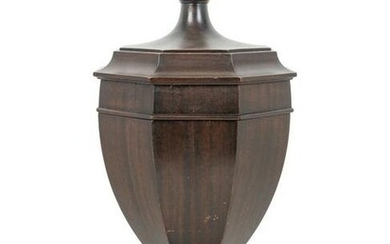 An English Mahogany Cutlery Urn